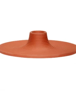 Hubsch Porcelain Candleholder Terracotta