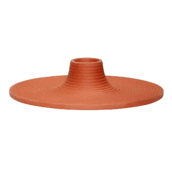 Hubsch Porcelain Candleholder Terracotta