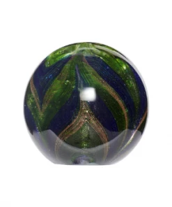 Hubsch Blue and Green Glass Paperweight