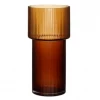 Hubsch Ripple Vase Amber