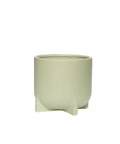 Hubsch Mint Ceramic Pot with Legs in Small