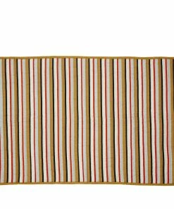 Hubsch Pavilion Plaid Stripe Blanket