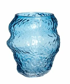 Hubsch Organic Textured Glass Vase