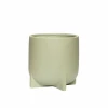 Hubsch Mint Ceramic Pot with Legs in Large