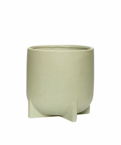 Hubsch Mint Ceramic Pot with Legs in Large