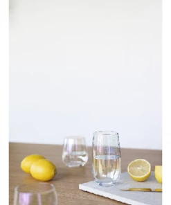 Hubsch Arctic Iridescent Drinking Glass 28cl - Set of 2