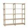 Hubsch Mason Large Double Shelf Natural