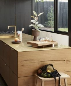 Hubsch Fluted Ceramic Pot in Purple/Brown Large