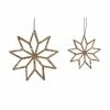 Hubsch Set of 2 Copper Fabric Star