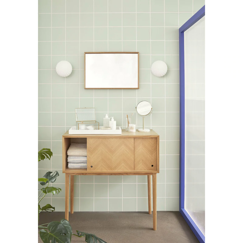 Hubsch Ripple Glass Boxes Clear (set of 2)