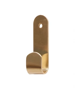 Hubsch Brass Curved Metal Wall Hook