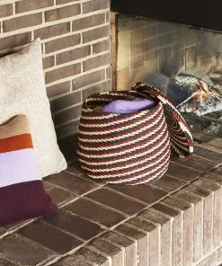 Hubsch Orange and Sand Speckle Cushion 60x60