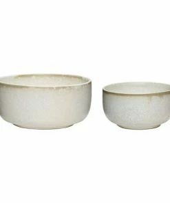 Hubsch Set of 2 Ceramic Bowls