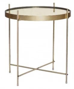 Hubsch Round brass table