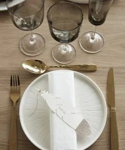 Hubsch 16 Pieces Gold Cutlery Set