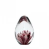 Hubsch Glass Floral Element Paperweight