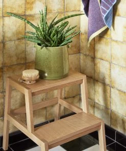 Hubsch Pistachio Green Ceramic Vibe Pot D22