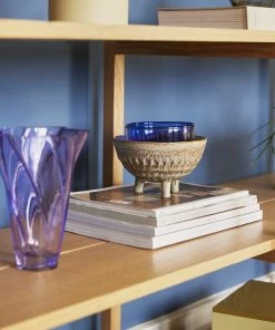 Hubsch Retro Brown Ceramic Bowl Set 2