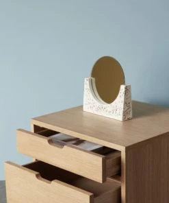 Hubsch Table Mirror, Terrazzo (White)