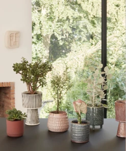 Hubsch Pot, ceramics, green, s/2