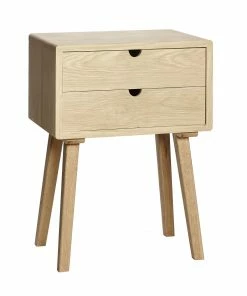 Hubsch Hide Oak Side Table