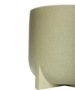 Hubsch Mint Ceramic Pot with Legs in Small