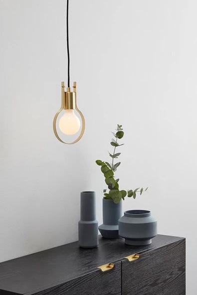 Hubsch Lamp/Table lamp, metal, brass