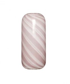 Hubsch Tall Glass Candy Stripe Vase