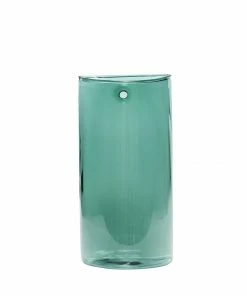 Hubsch Green Glass Wall Vase