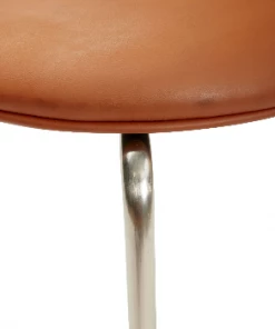 Hubsch Brown & Nickel Stool