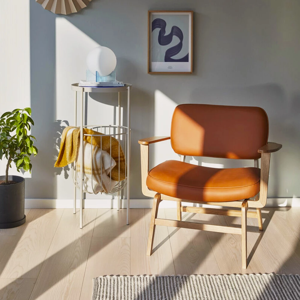 Hubsch Blue and White Glass Moon Table Lamp