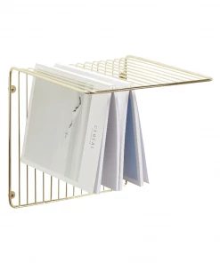 Hubsch Metal Gold Wall Shelf