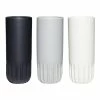 Hubsch Set of 3 Ceramic Vases in White, Black and Grey