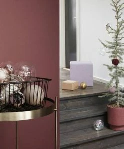 Hubsch Medium Glass Christmas Baubles(Set of 3)