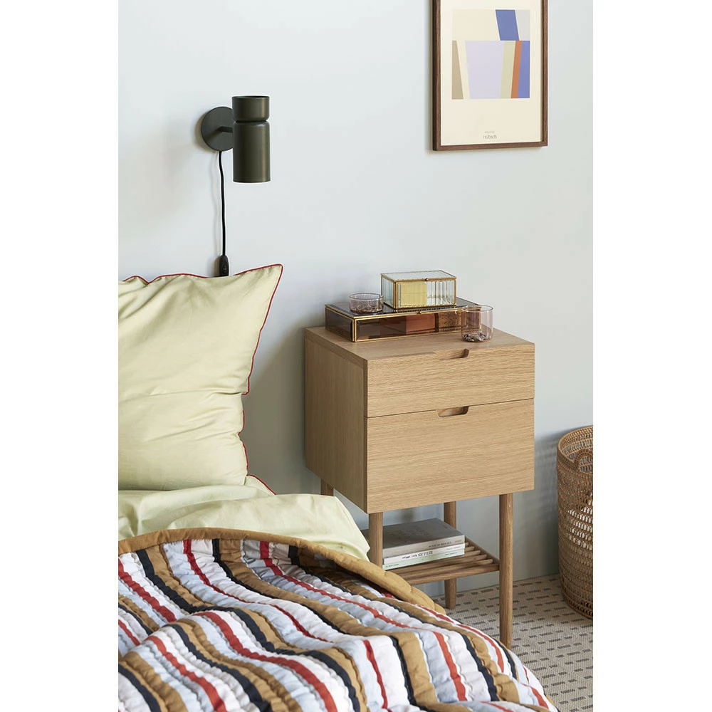 Hubsch Ripple Glass Boxes Clear (set of 2)