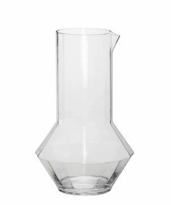 Hubsch Clear Glass Jug, ø16xh25cm