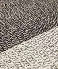 Hubsch Black and Offwhite Cotton Plaid