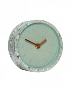 Hubsch Green Terrazzo Concrete Clock