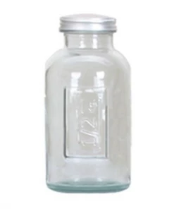 Hubsch Glass Jar with Lid