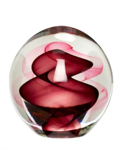 Hubsch 16cm Red Glass Paperweight