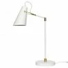 Hubsch White Brass Metal Table Lamp