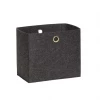 Hubsch Grey Square Felt Basket in Large