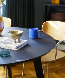 Hubsch Retro Brown Ceramic Bowl Set 2