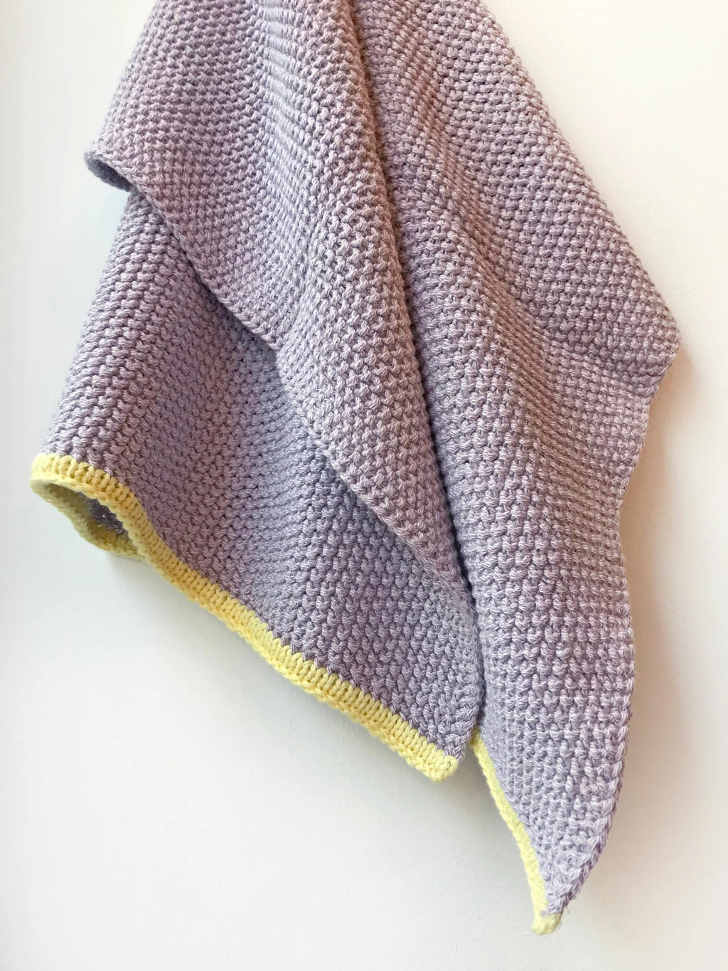 Hubsch Tea Towel Purple/Yellow