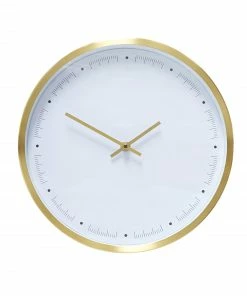 Hubsch Brass Wall Clock