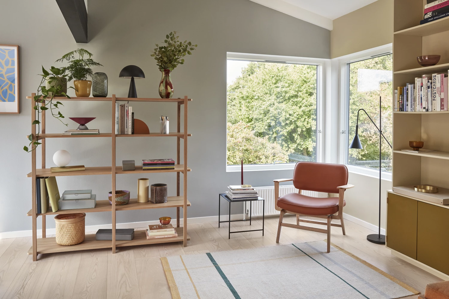 Hubsch Multi Coloured Glass Vase - Red, Green