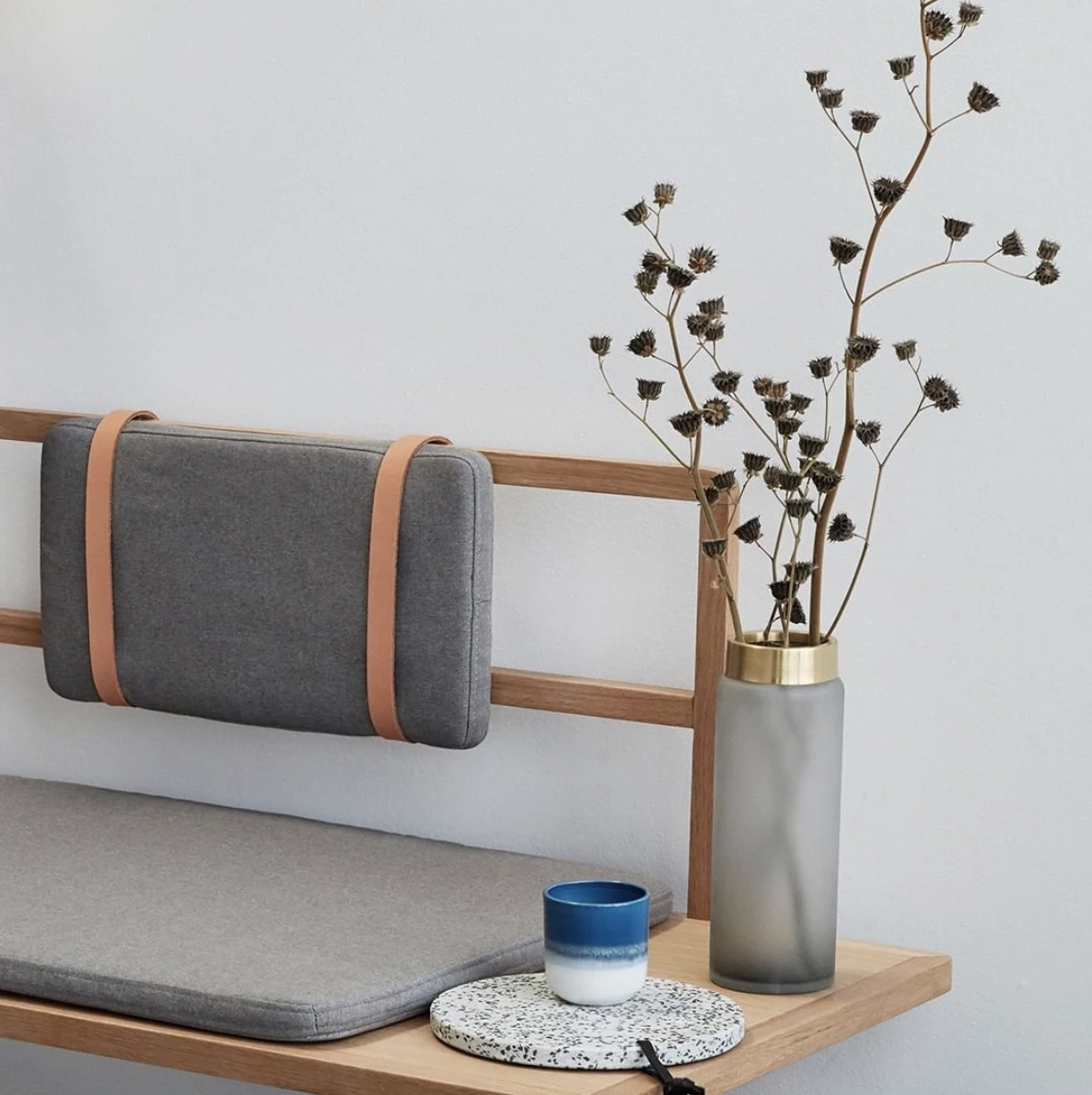 Hubsch Green And White Small Marble Bowl