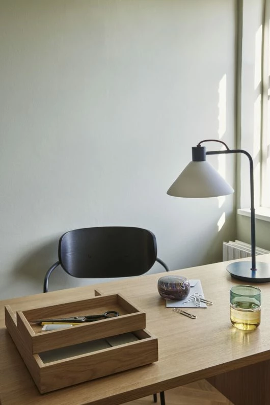 Hubsch Lemonade Glasses Amber/Petrol (set of 2)