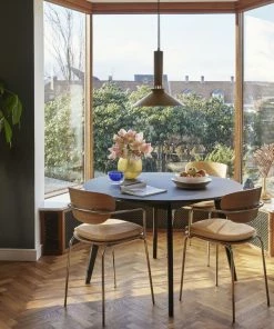 Hubsch Vase Ambré Rond En Verre