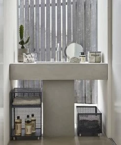 Hubsch Set of 3 Baskets with Handles